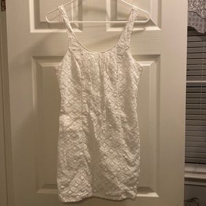 Hollister white lace dress